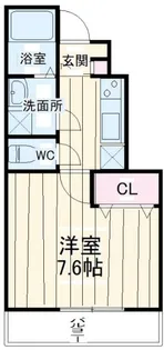 ジーメゾン八千代台【1階】の間取り
