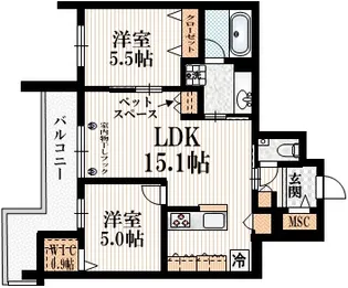 東京都練馬区豊玉南1【マンション】の間取り