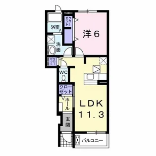 フォルテシモ f【1階】の間取り