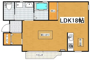 ミゾグチハウス【1階】の間取り