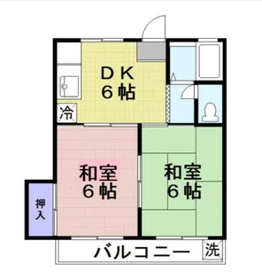 スカイハイツ【1階】の間取り