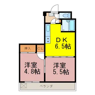 栃木県下都賀郡野木町大字丸林【マンション】の間取り