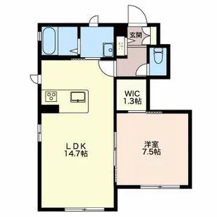 新潟県長岡市長倉4【アパート】の間取り