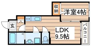 Star Terrace 福室【1階】の間取り