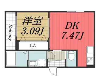 千葉県千葉市中央区祐光1【アパート】の間取り
