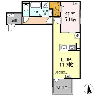 セレスティア東向島【3階】の間取り