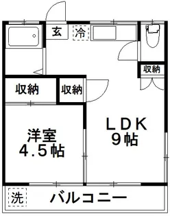 第二春日ハイム【2階】の間取り