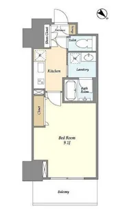 フロンティア新宿タワー【19階】の間取り
