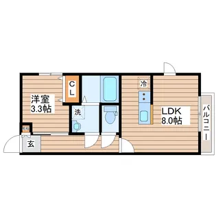 【新築】sol levante(ソルレヴェンテ)【2階】の間取り