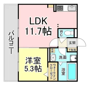 福岡県北九州市八幡西区相生町【アパート】の間取り