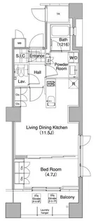 コンフォリア東池袋WEST【2階】の間取り
