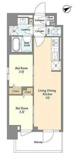 グランカーサ町屋2【3階】の間取り