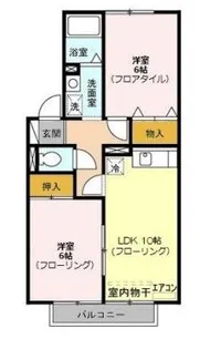 パティオ 弐番館【1階】の間取り
