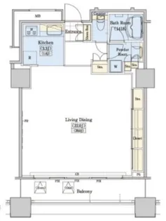レジディアタワー上池袋 タワー棟【9階】の間取り