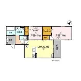 大阪府吹田市東御旅町【アパート】の間取り