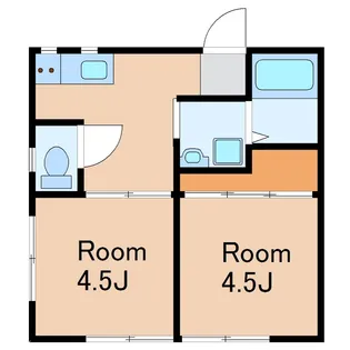 東京都杉並区方南1【アパート】の間取り