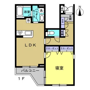 ドゥ・ミル・レジデンス【1階】の間取り