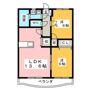 グランシャトーII【1階】の間取り
