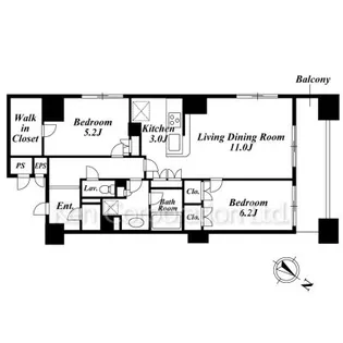 レジディア日本橋馬喰町【4階】の間取り