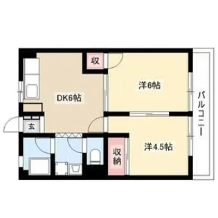 メゾン大鐘【2階】の間取り