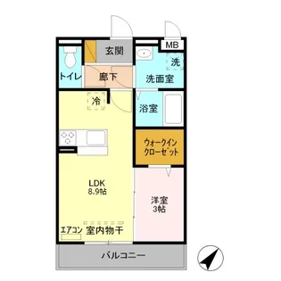 ロイヤルビュー【2階】の間取り