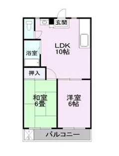 アビタシオン扇【1階】の間取り