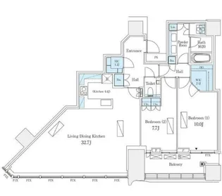 パークコート渋谷ザタワー【38階】の間取り