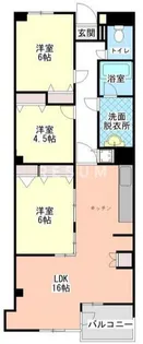 千葉県千葉市中央区矢作町【マンション】の間取り