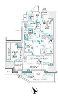 デュオステージ藤沢【13階】の間取り