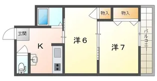 レジデンスパール【1階】の間取り