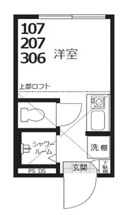 One CUBE夏目坂【3階】の間取り