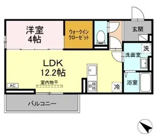 CLASSEUM盛岡駅前 I【3階】の間取り