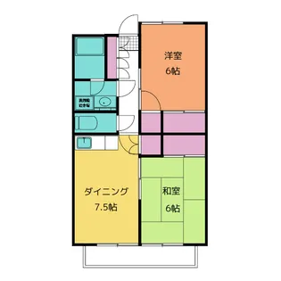 サニーハイツ生田【2階】の間取り