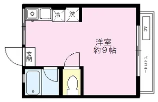 ハイツコウガクB【2階】の間取り