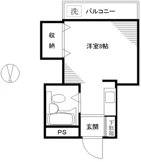 第2ヴィラ碑文谷【1階】の間取り