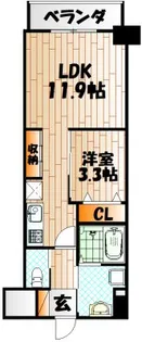 エルザグランツ中津口【3階】の間取り