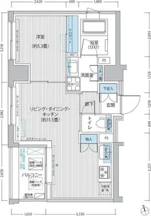 RODIA日本橋茅場町【9階】の間取り