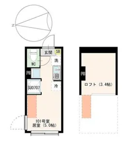 (仮称)東尾久二丁目【1階】の間取り