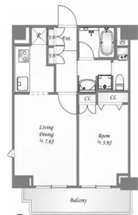 ブライズ戸越公園【7階】の間取り