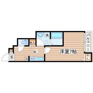 Befine長町南【1階】の間取り