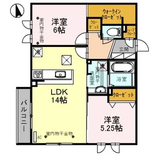 LA FRAISE【1階】の間取り