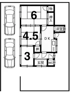 滋賀県大津市滋賀里3【一戸建】の間取り