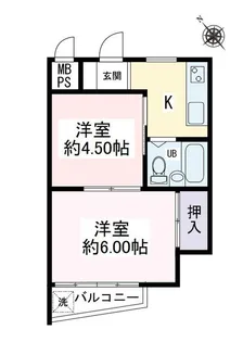 メゾンK【2階】の間取り