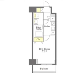 Dimus勝どき【1階】の間取り