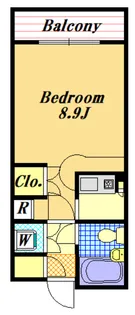 ローズマンションF11番館【2階】の間取り