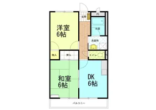 サニーハイツ【1階】の間取り