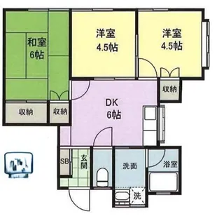 ダイヤパレス【1階】の間取り