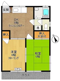サンハイツセキヤ【1階】の間取り