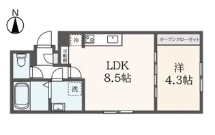 タスキsmart大塚【4階】の間取り