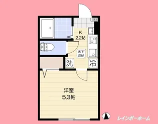 東京都足立区西新井4【アパート】の間取り